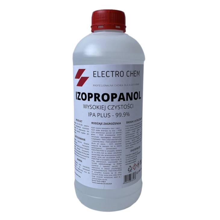 Izopropanol IPA PLUS Najwyższej Czystości 100% - Electro Chem - 1L - obrazek 3