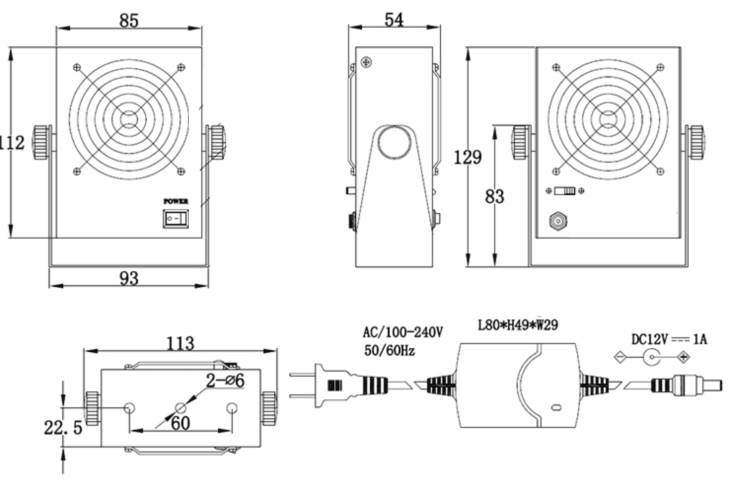 Jonizator stanowiskowy TS-2453JN - obrazek 2