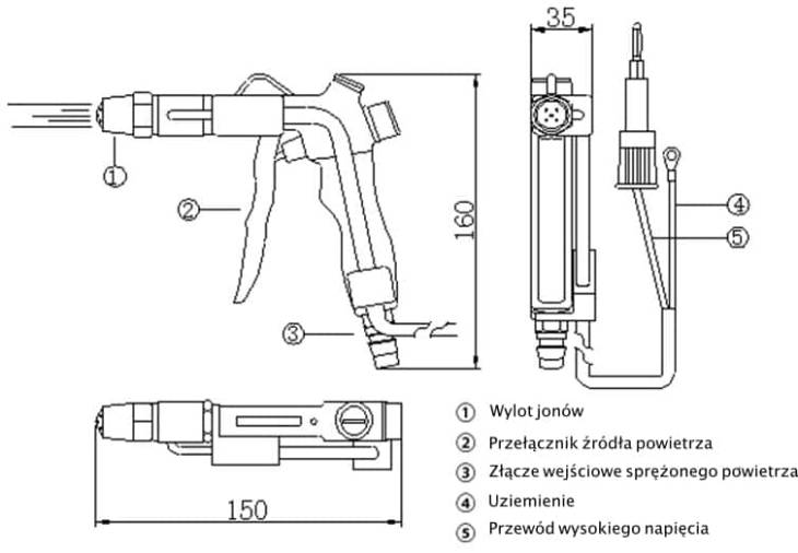 Pistolet jonizujący TS-2456JN - obrazek 4