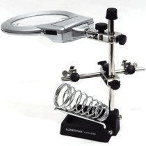 L316358 combined multi-purpose precision welding station magnifying glass with light iron frame-4