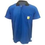 Antystatyczna koszulka Polo, kolor niebieski, Static-Wear